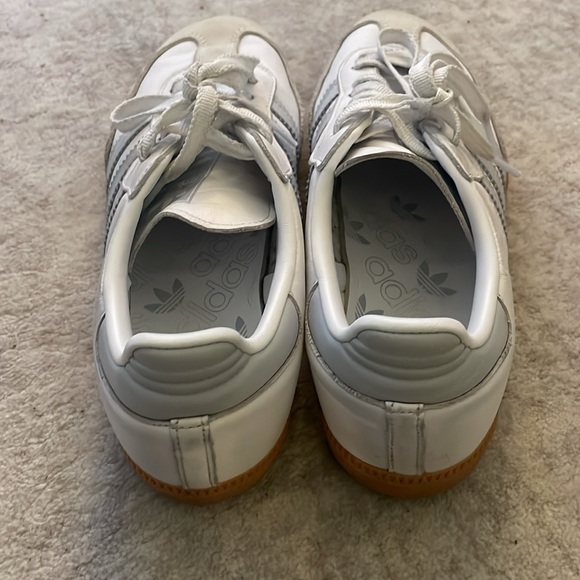 Adidas White and Light Blue Samba Sneakers - Picture 4 of 10